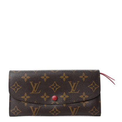 Louis Vuitton Monogram Emilie Wallet Red 1 of 7