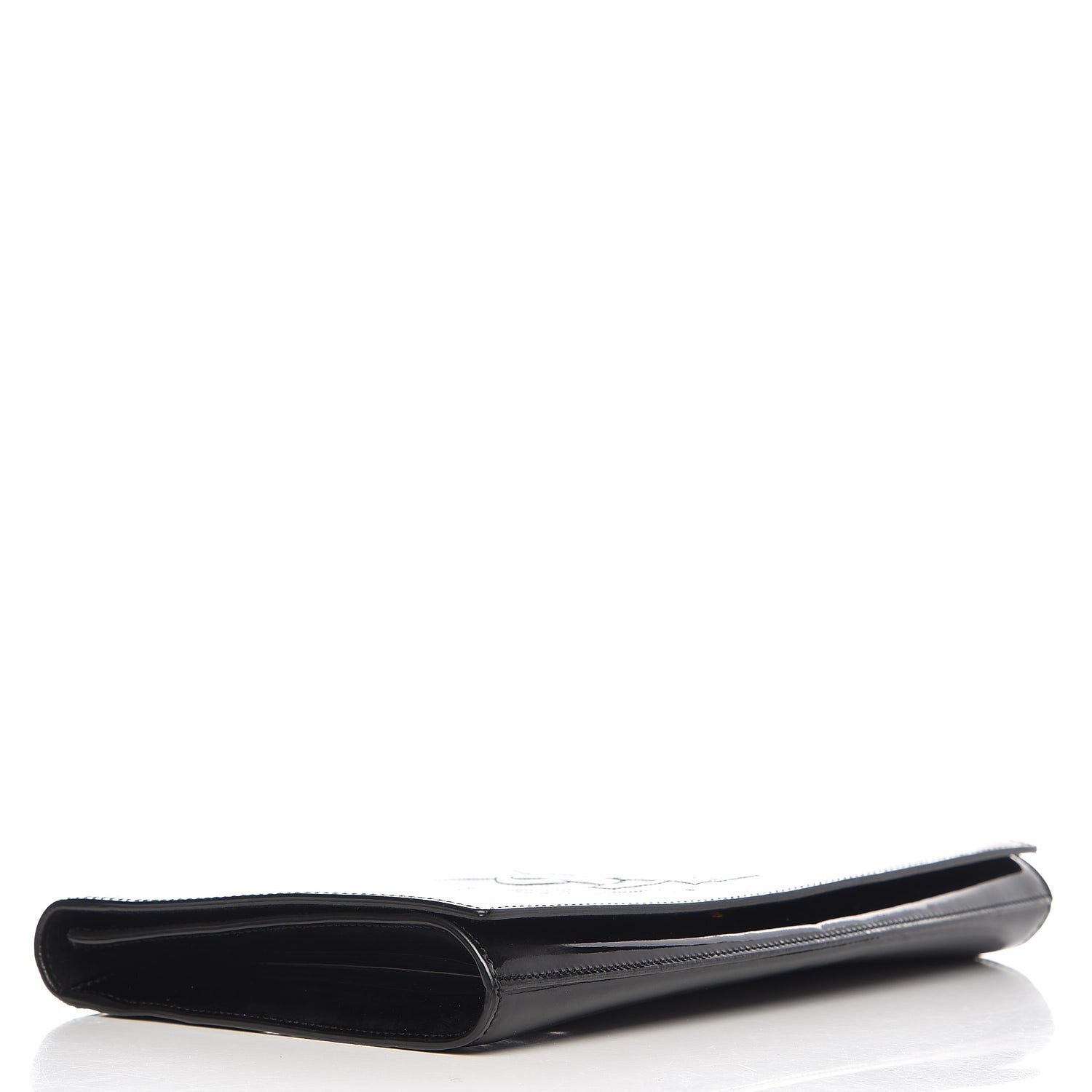 Saint Laurent Patent Monogram Large Belle De Jour Clutch Black 4 of 5