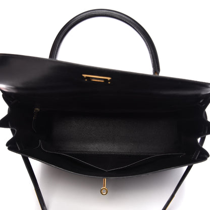 Hermes Box Kelly Retourne 35 Black 5 of 12