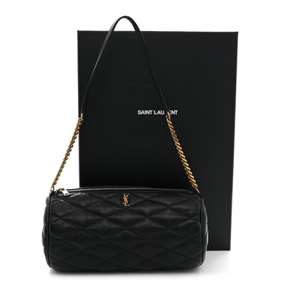 Saint Laurent Lambskin Monogram Small Sade Tube Bag Black 11 of 11