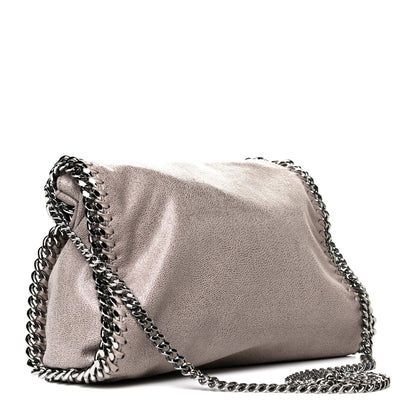 Stella McCartney Shaggy Deer Mini Falabella Fold Over Tote Taupe 3 of 6