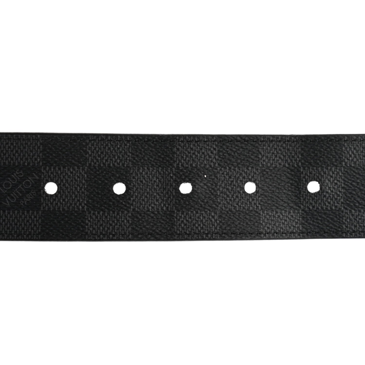 Louis Vuitton Damier Graphite Calfskin Belt 85 34 Black 3 of 7