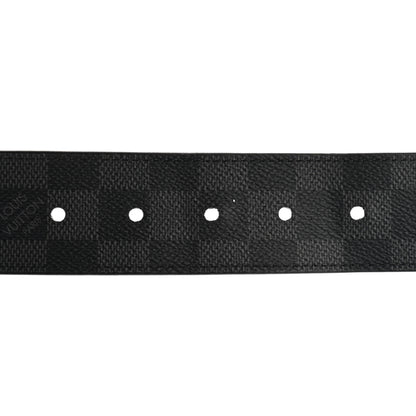 Louis Vuitton Damier Graphite Calfskin Belt 85 34 Black 3 of 7