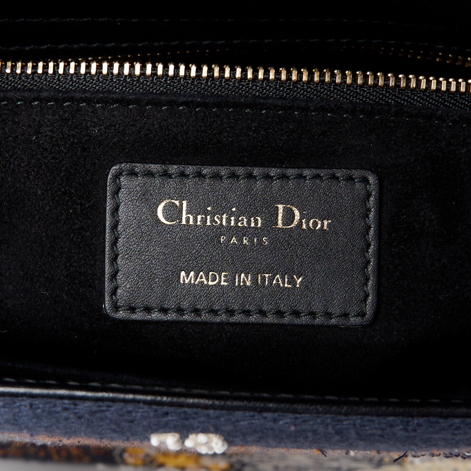 Christian Dior Embroidered Le Soleil Tarot Medium Lady Dior Blue