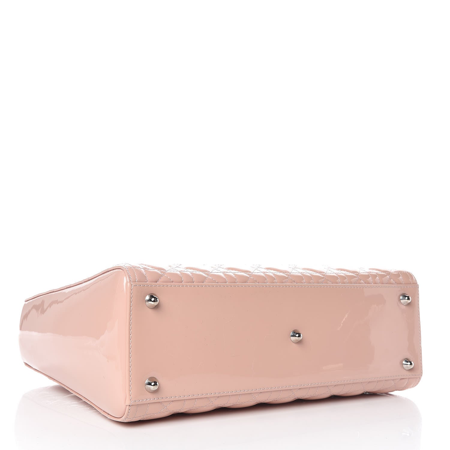 Christian Dior Patent Cannage Large Lady Dior Light Pink 4 of 13