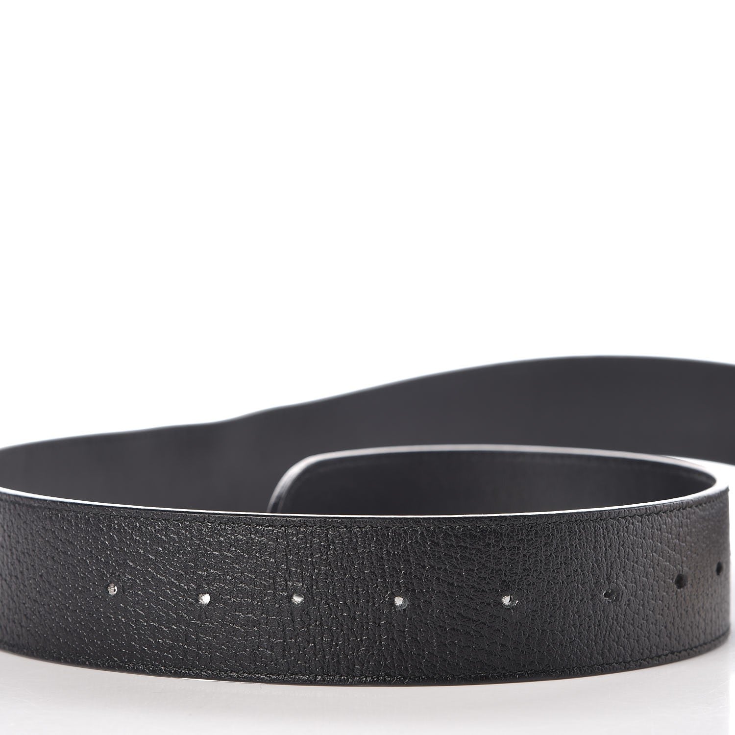 Gucci Textured Calfskin Double G 40mm Belt 95 38 Black 7 of 9