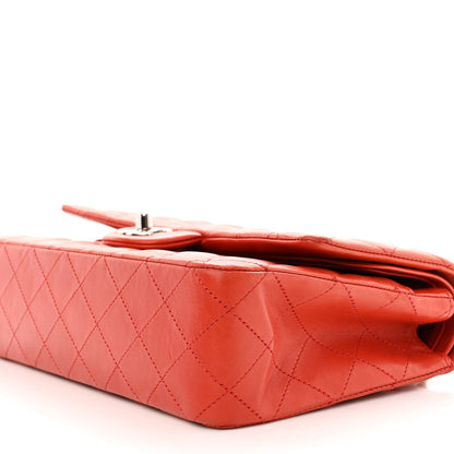 Chanel Lambskin Quilted Medium Double Flap Red 10 of 14