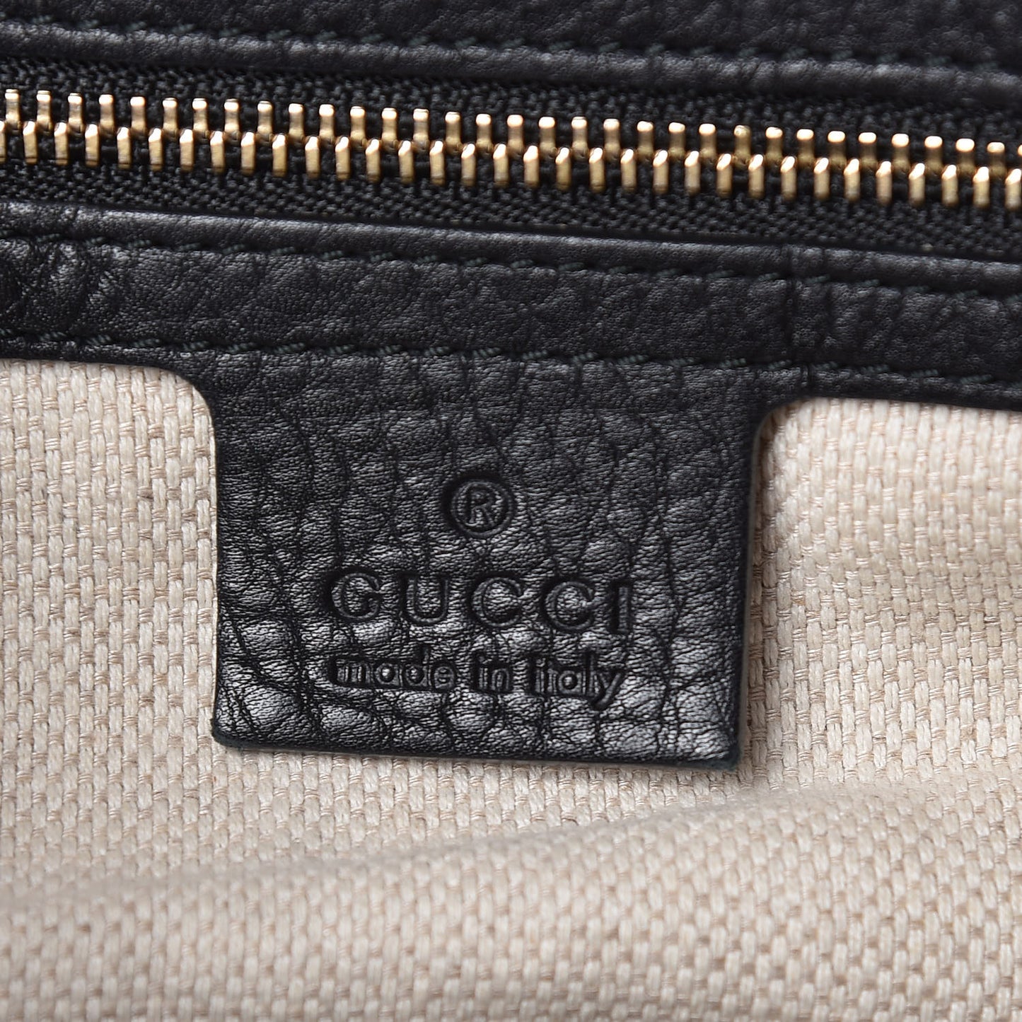 Pebbled Calfskin Medium Soho Shoulder Bag Black