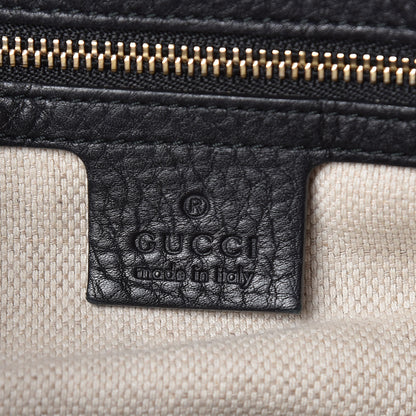 Gucci Pebbled Calfskin Medium Soho Shoulder Bag Black 6 of 12