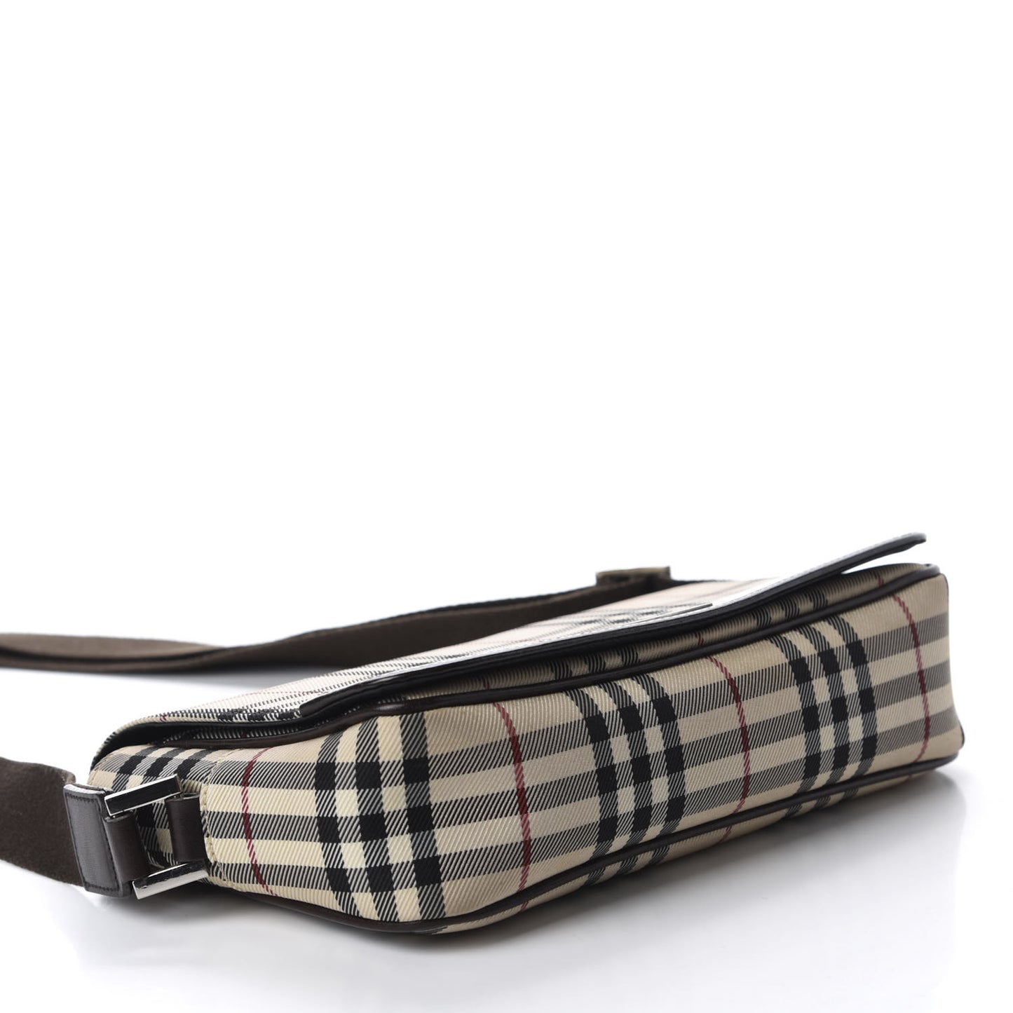 House Check Messenger Bag Brown