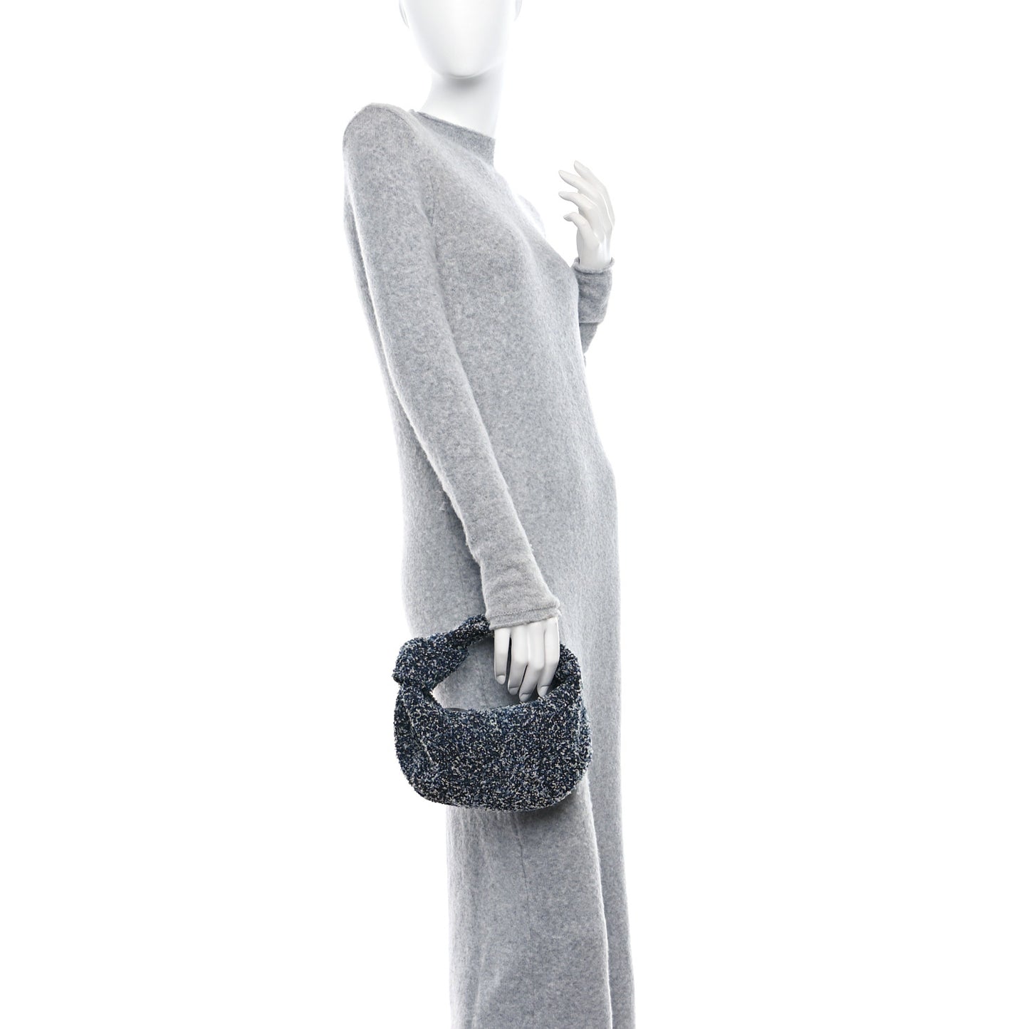 Denim Boucle Mini Jodie Indigo Silver