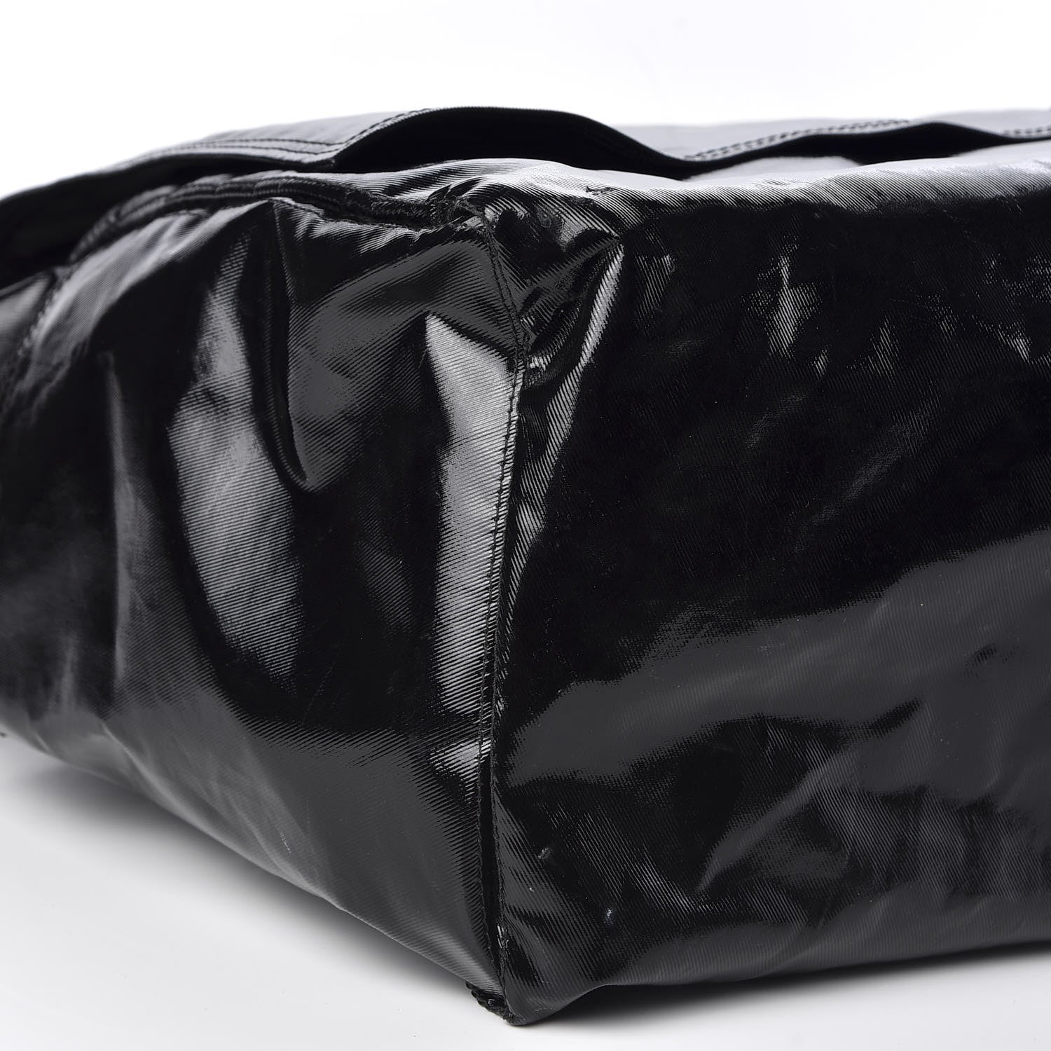 Valentino Garavani Shiny Canvas VLTN Large Messenger Bag Black 6 of 10