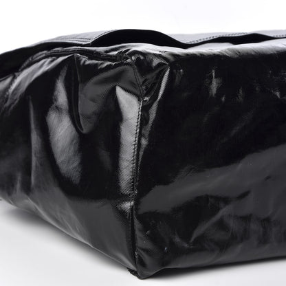 Valentino Garavani Shiny Canvas VLTN Large Messenger Bag Black 6 of 10