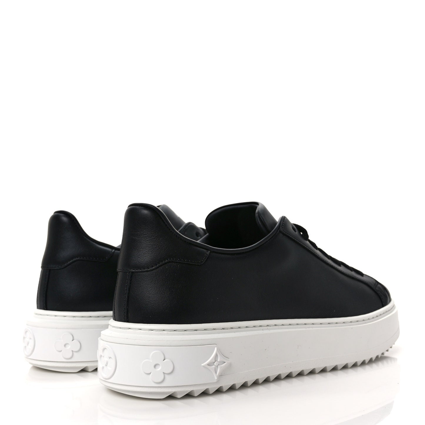 Calfskin Time Out Sneakers 39 Black