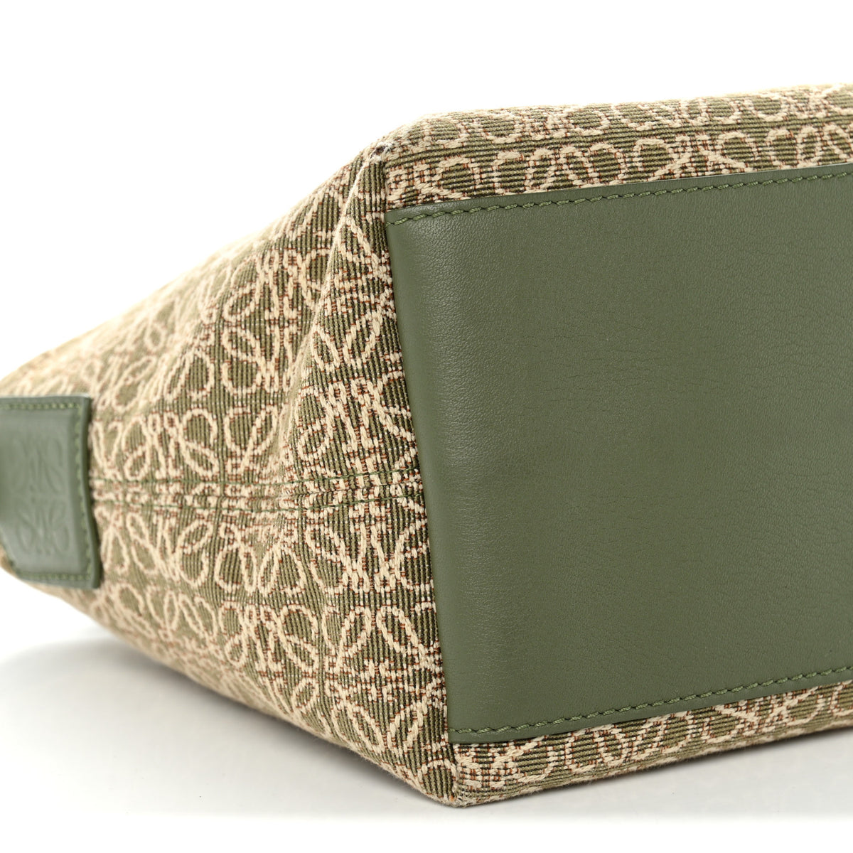 Jacquard Anagram Calfskin Small Cubi Bag Avocado Green