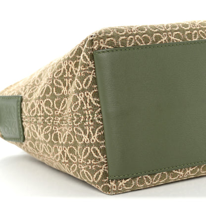 Loewe Jacquard Anagram Calfskin Small Cubi Bag Avocado Green 8 of 9