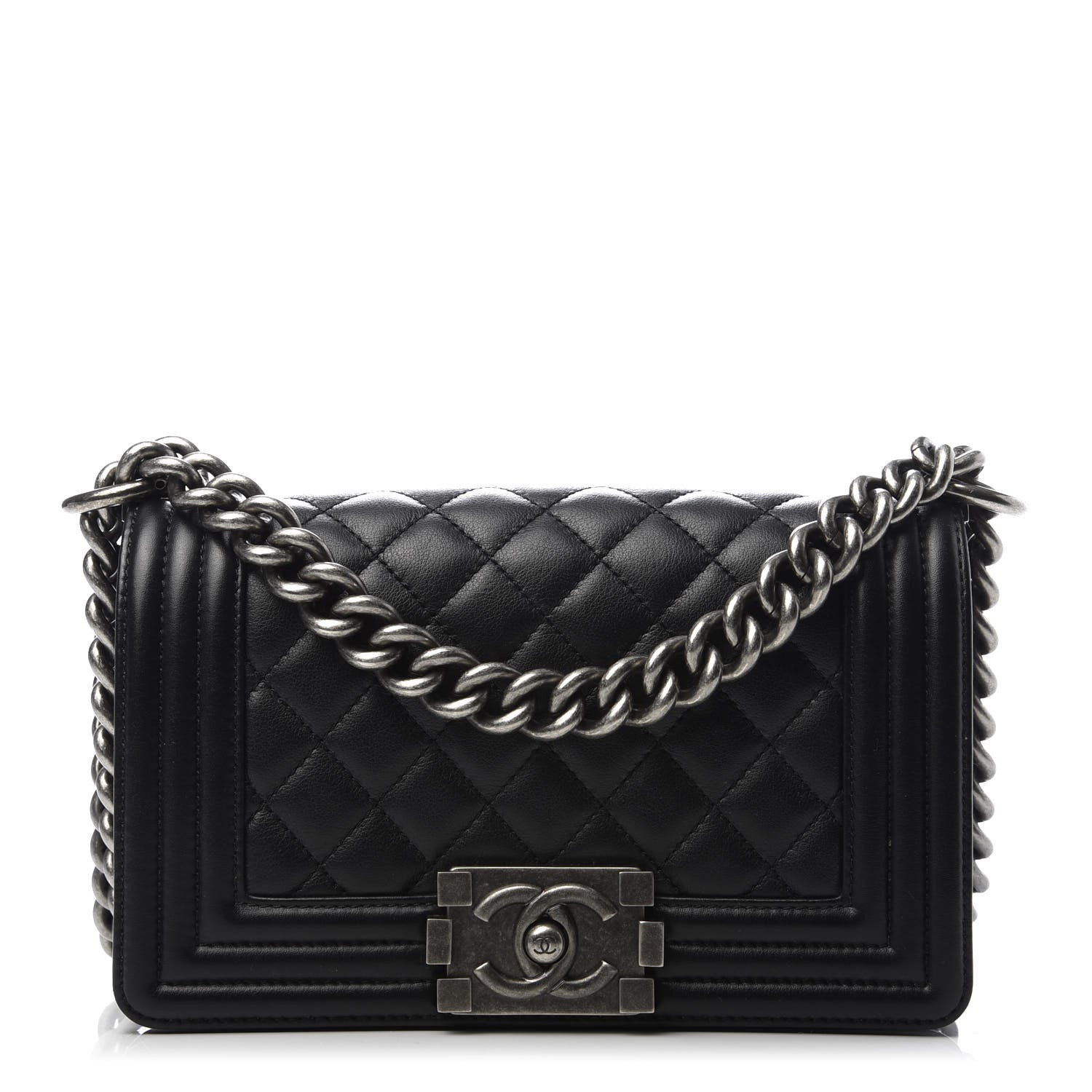 Chanel Calfskin Quilted Small Boy Flap Black 1 of 10