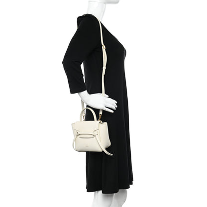 Celine Grained Calfskin Pico Belt Bag Rice 2 of 10