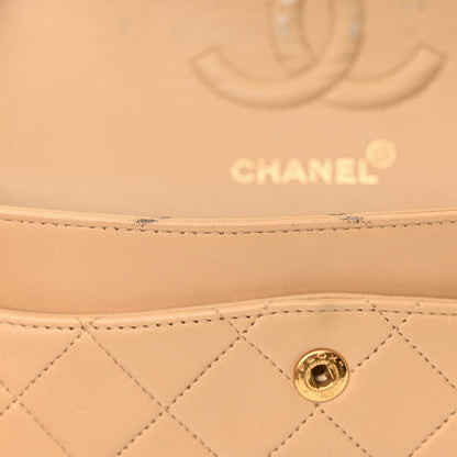 Chanel Lambskin Quilted Small Double Flap Beige 13 of 16