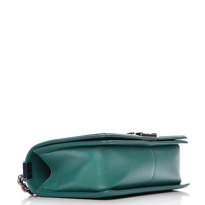 Chanel Lambskin Quilted Medium Boy Flap Green 4 of 8