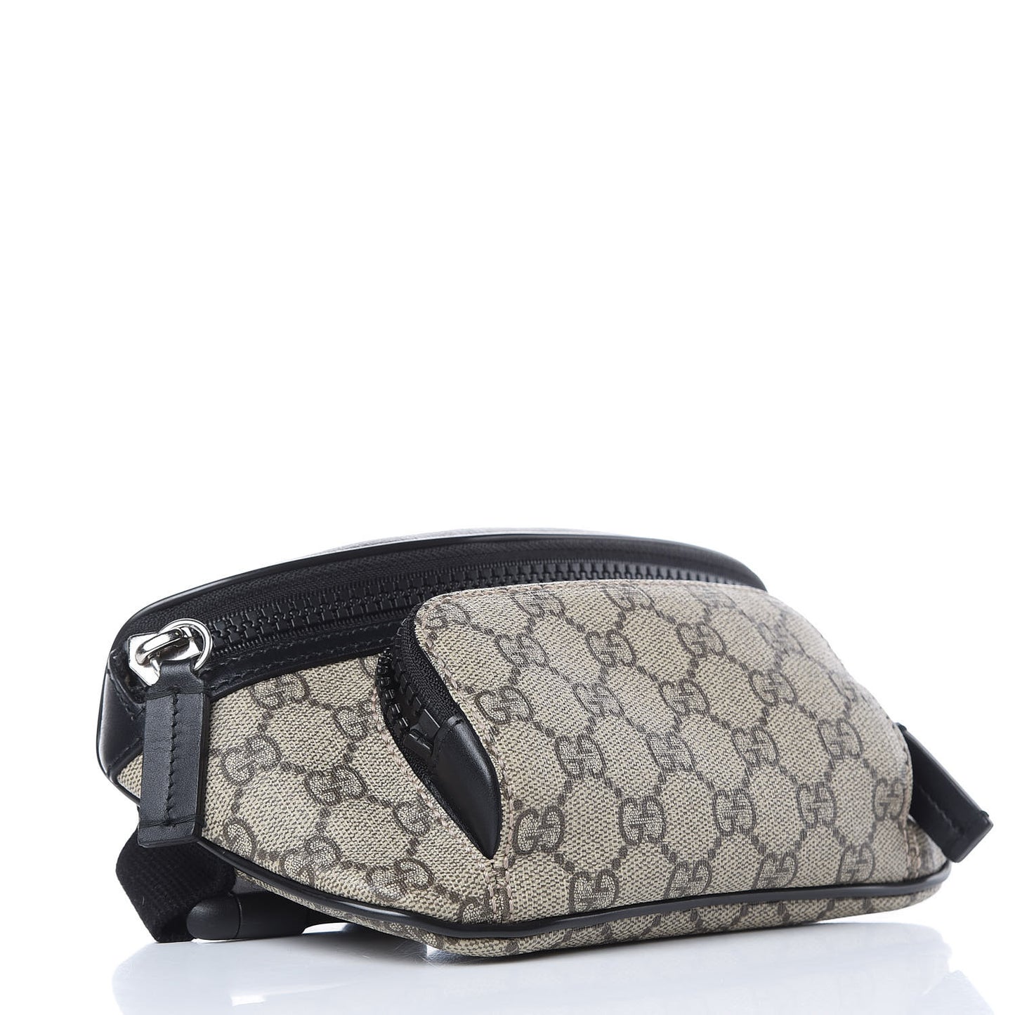 GG Supreme Monogram Belt Bag Black