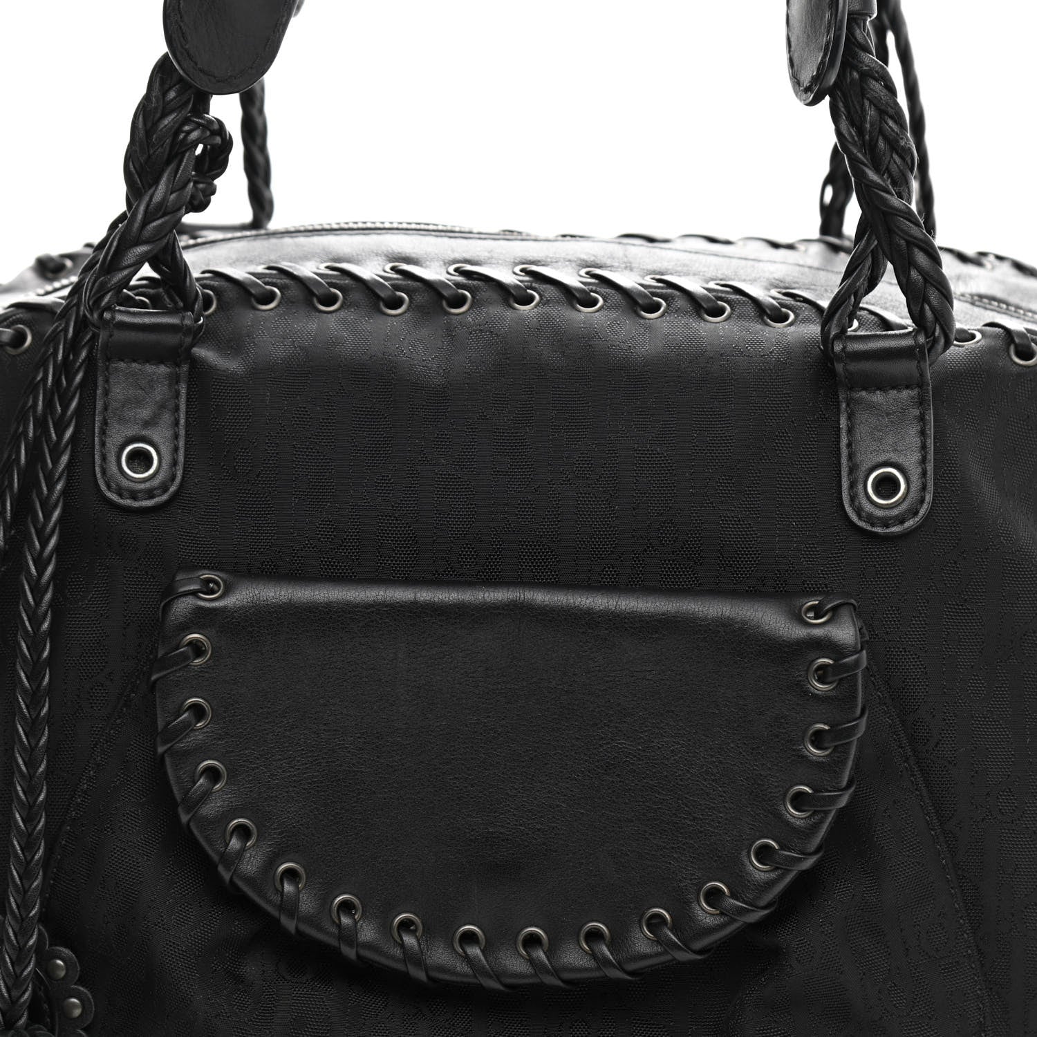 Christian Dior Monogram Ethnic Shoulder Bag Black 8 of 13