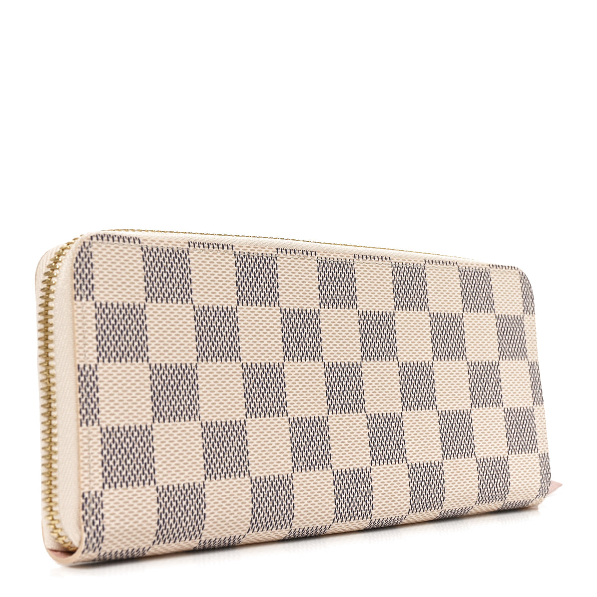 Louis Vuitton Damier Azur Clemence Wallet Rose Ballerine 3 of 7