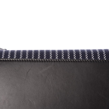 Celine Cotton Canvas Striped Medium Phantom Luggage Navy White 7 of 12