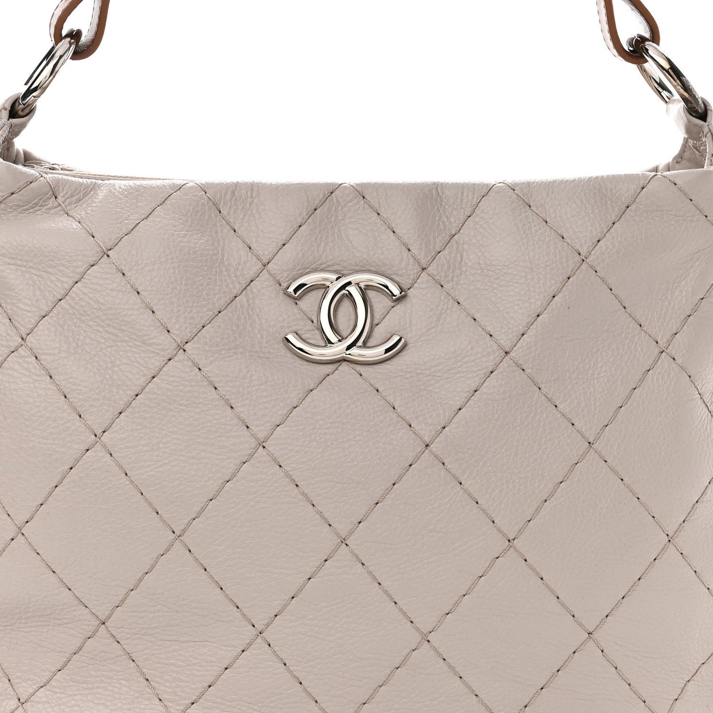 Glazed Calfskin On The Road Hobo Beige