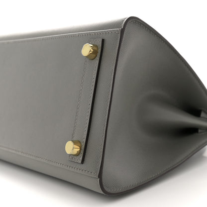 Hermes Madame Calfskin Birkin Sellier 25 Gris Meyer 10 of 11