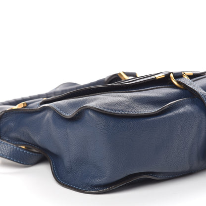 Chloe Calfskin Medium Marcie Satchel Royal Navy 5 of 8