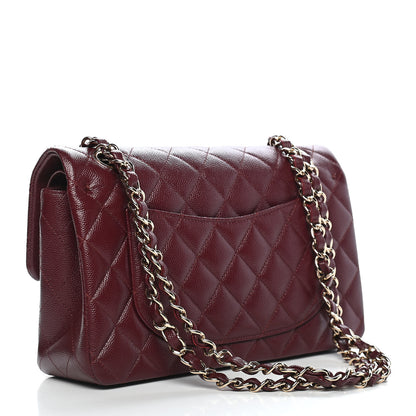 Chanel Caviar Quilted Small Double Flap Burgundy 2 of 8