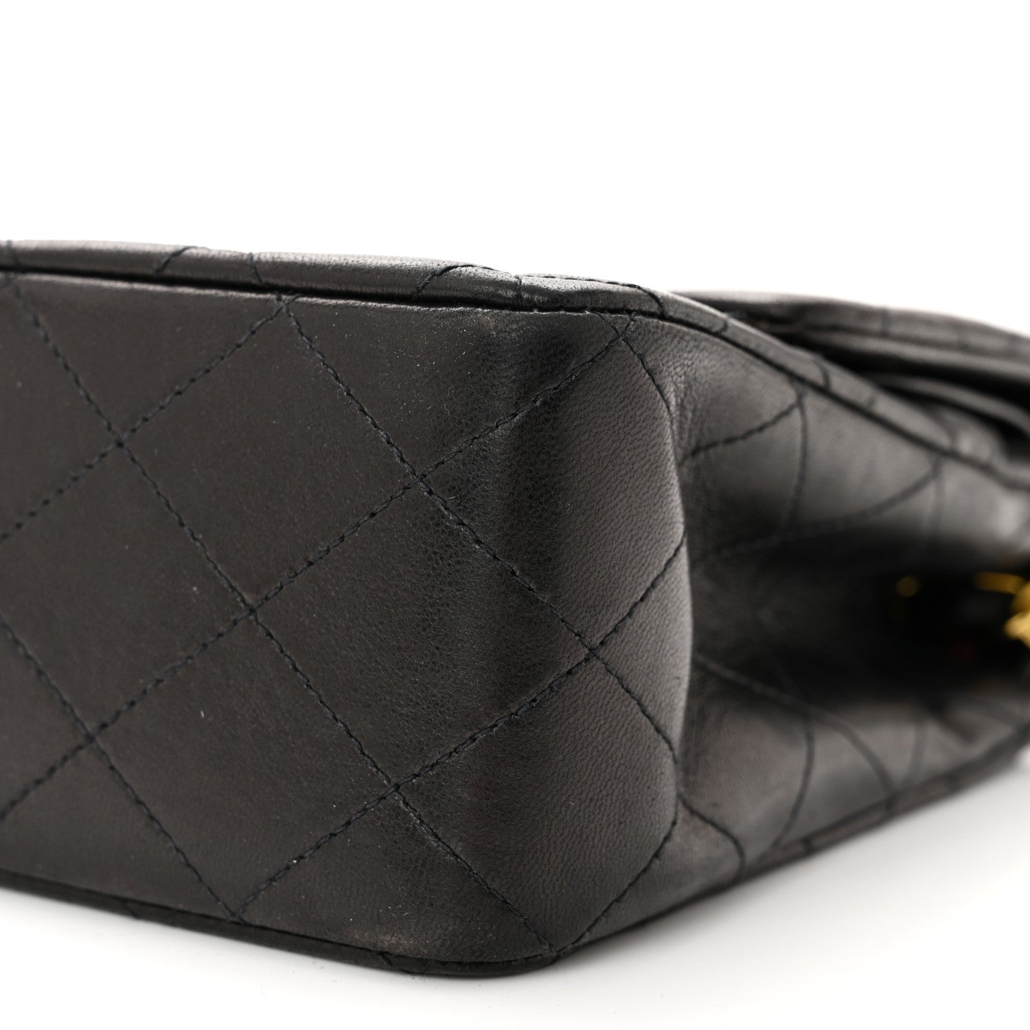 Chanel Lambskin Quilted Medium Double Flap Black 10 of 10