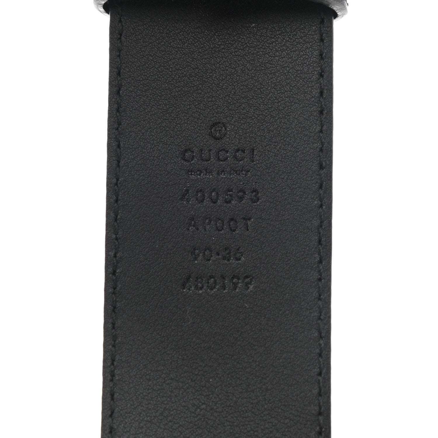 Gucci Calfskin Double G 40mm Belt 90 36 Black 3 of 9