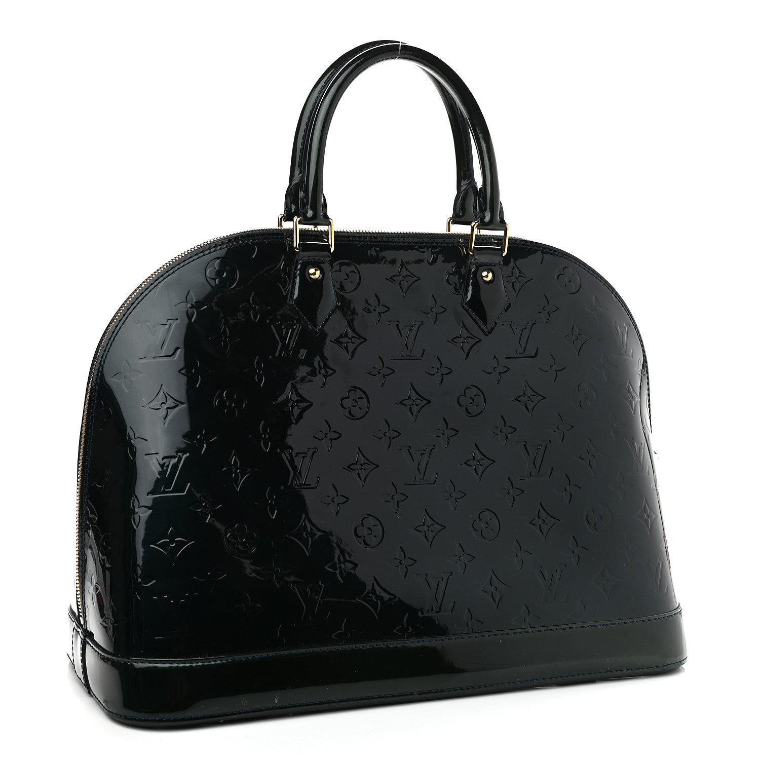 Louis Vuitton Vernis Alma GM Blue Nuit 3 of 11