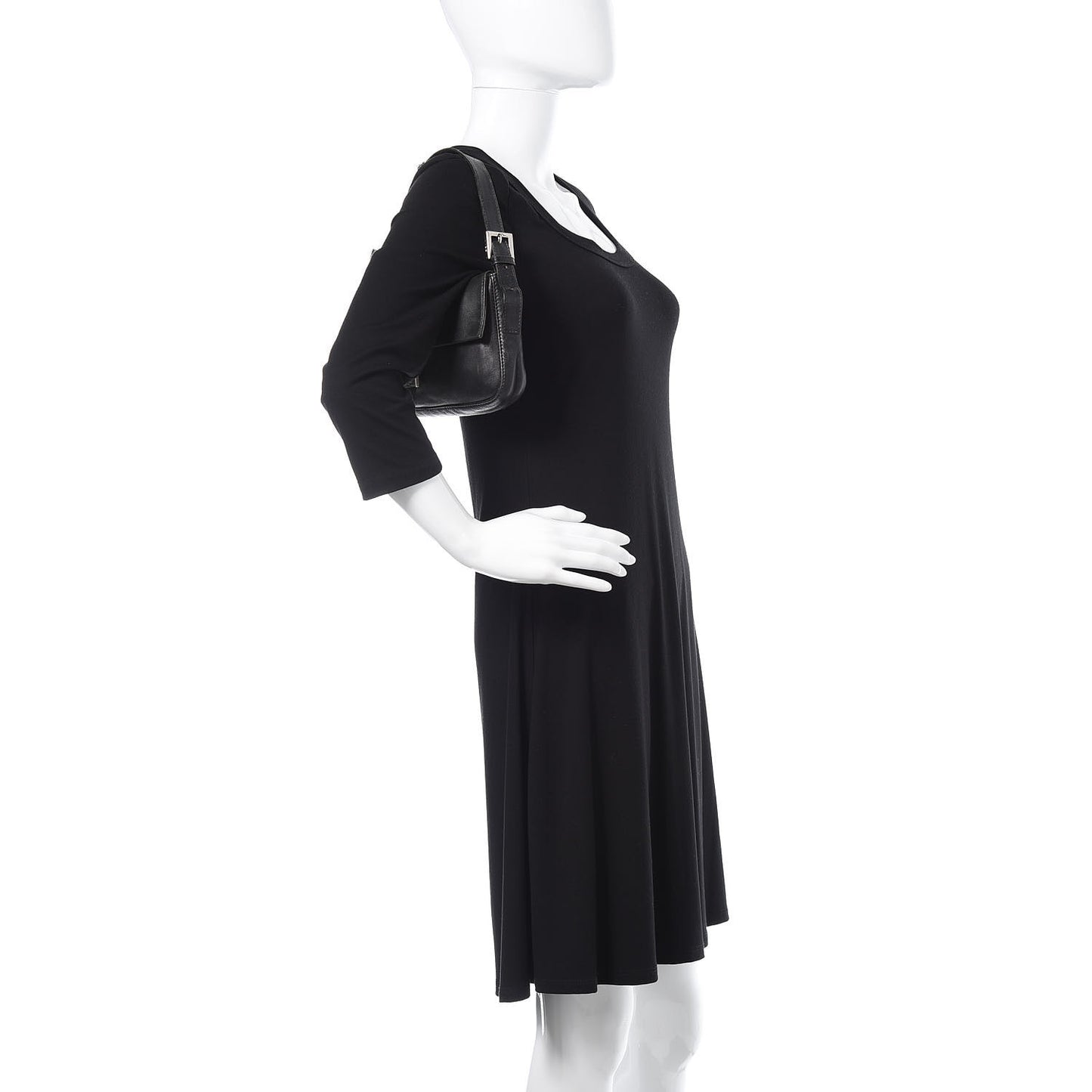 Calfskin Baguette Black