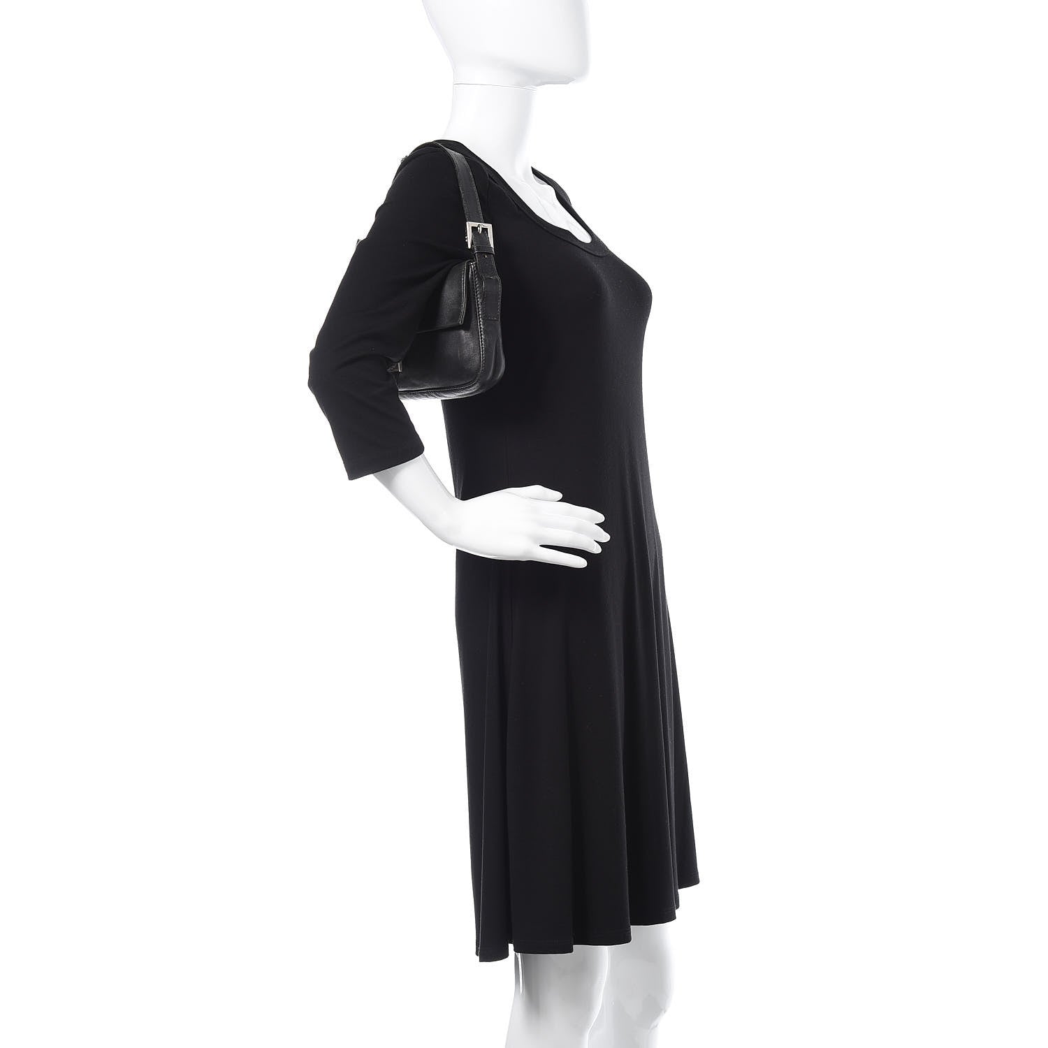 Fendi Calfskin Baguette Black 2 of 20