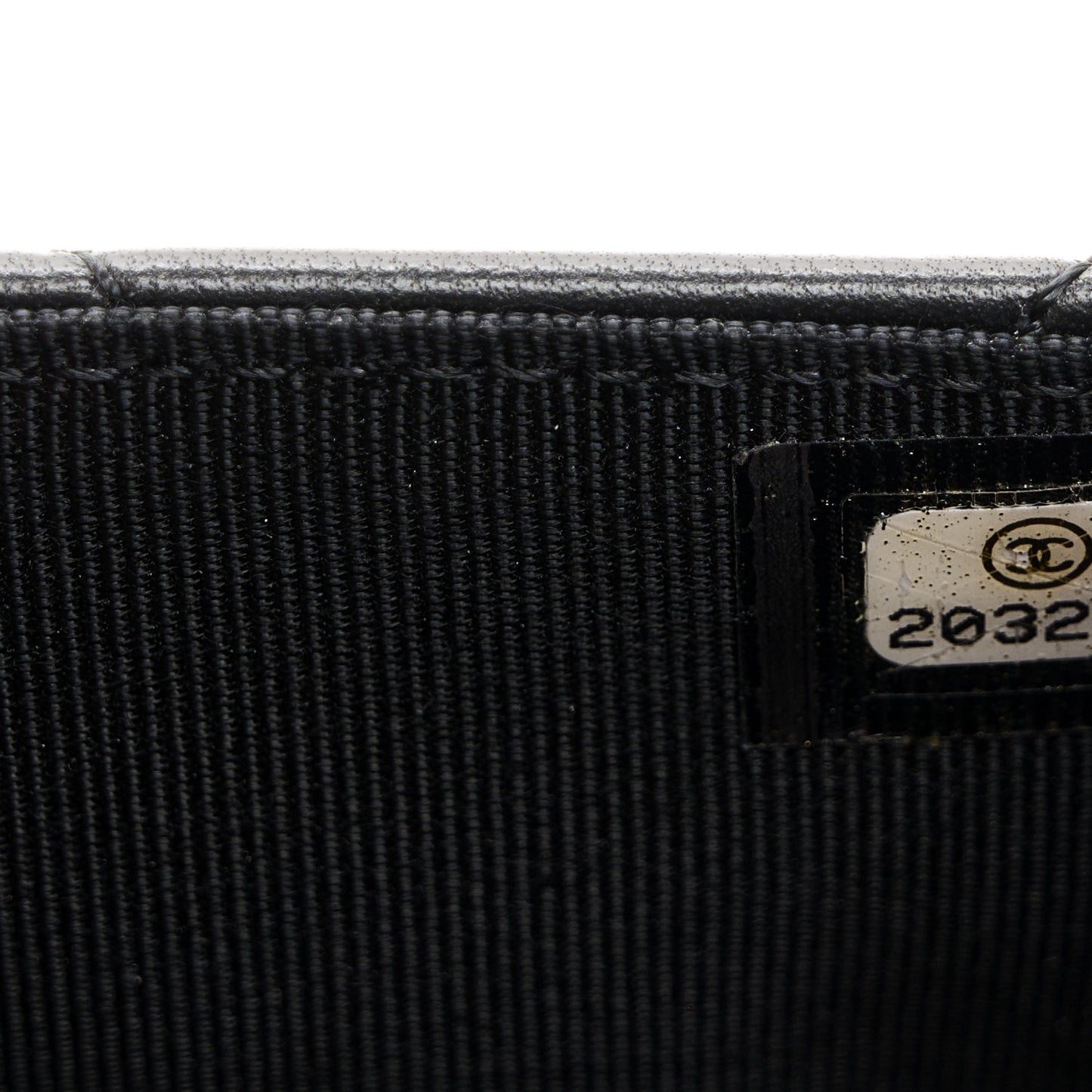 Lambskin Quilted Wallet On Chain WOC Black