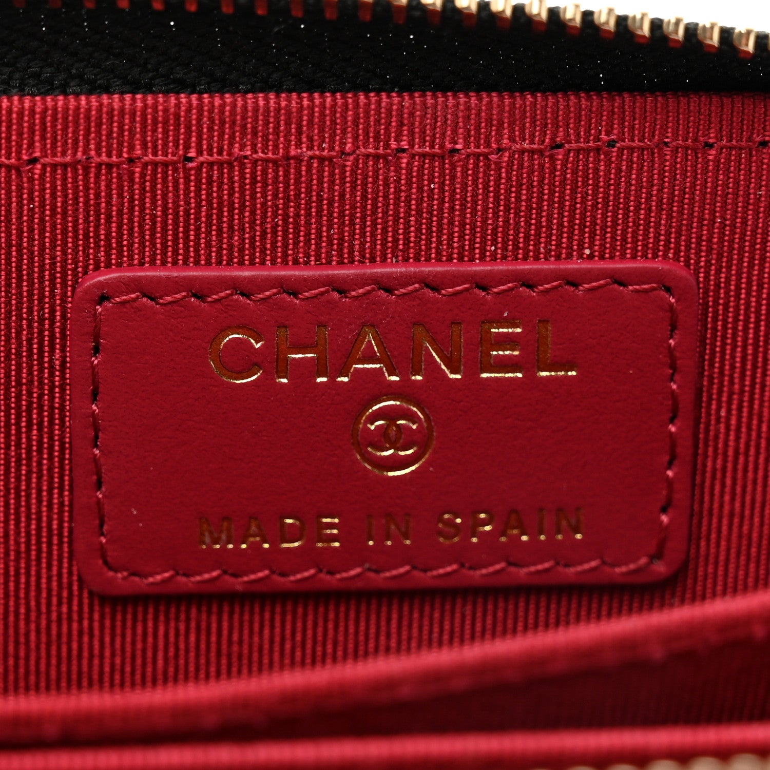 Chanel Lambskin Quilted Chanel 19 Zip Around Coin Purse Wallet Black 6 of 7