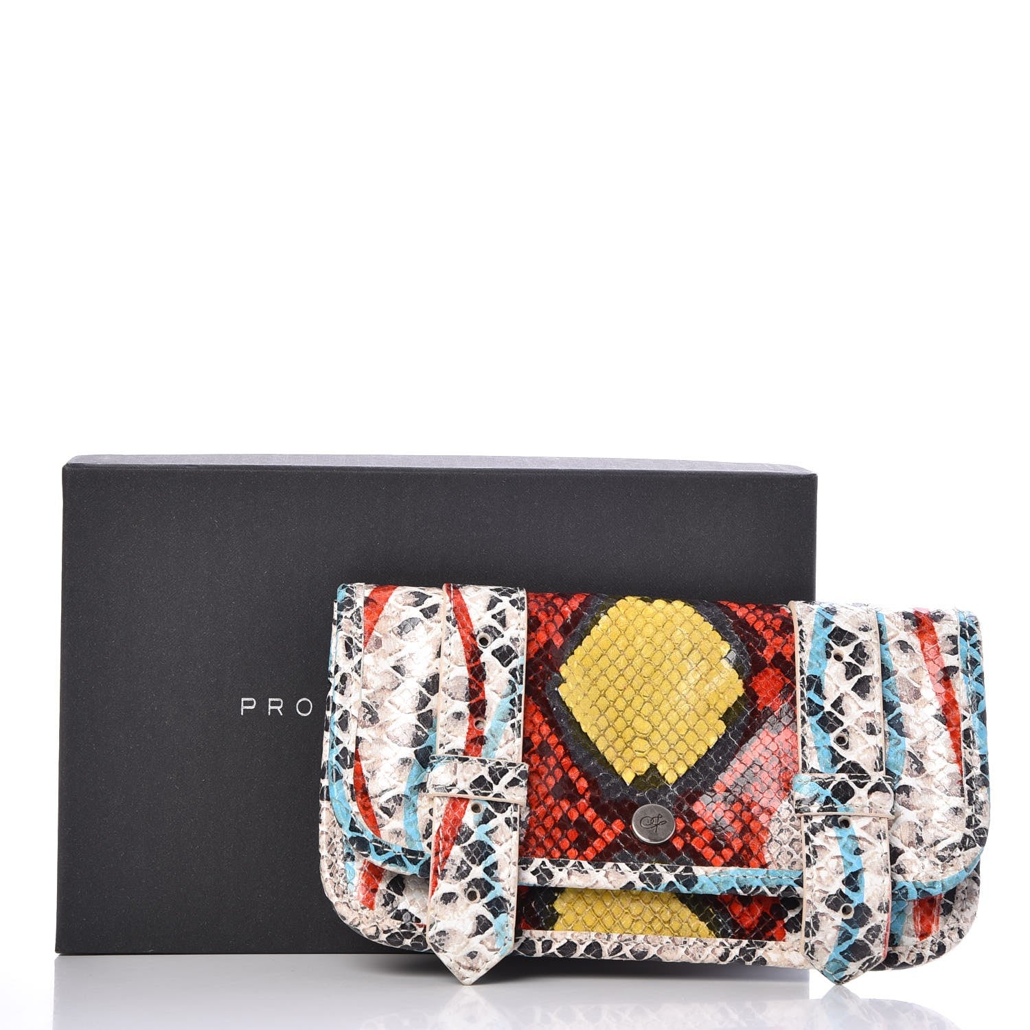 Proenza Schouler Python Calfskin Embossed PS1 Wallet Multicolor 6 of 8