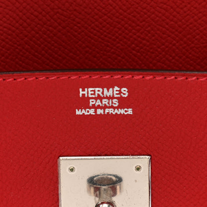 Hermes Epsom Birkin 30 Rouge Casaque 6 of 16
