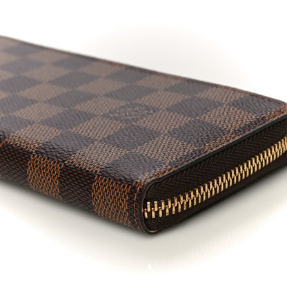 Louis Vuitton Damier Ebene Clemence Wallet Rose Ballerine 9 of 11