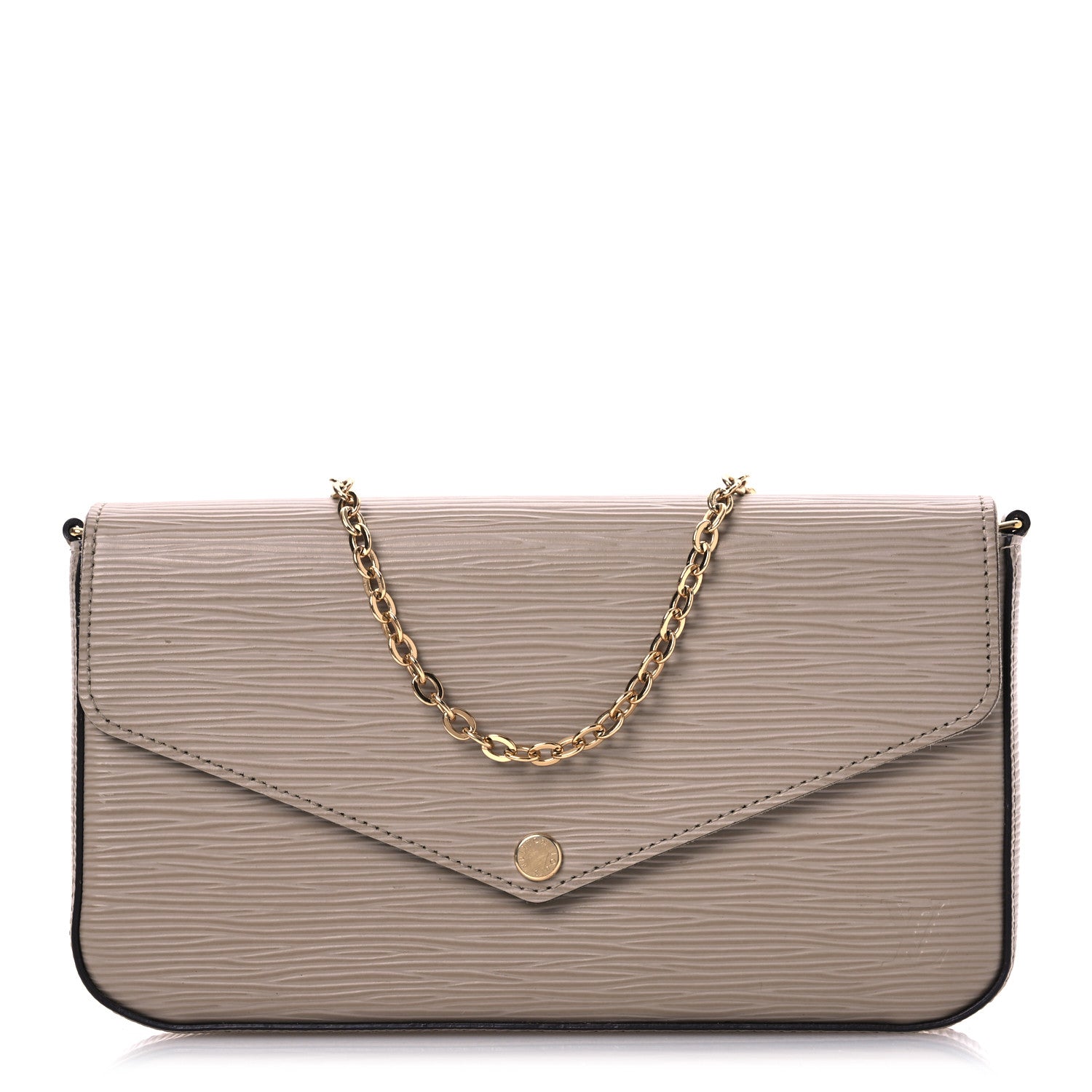 Louis Vuitton Epi Felicie Pochette Chain Wallet Galet 1 of 17