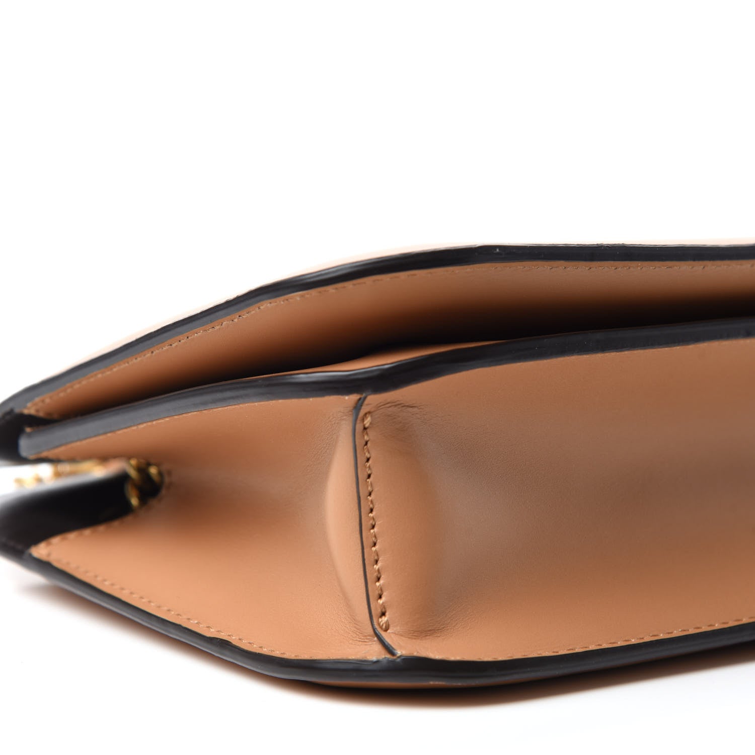 Fendi Vitello King Nubuck Pequin Karligraphy Pocket Shoulder Bag Biscuit Tobacco Moro 6 of 9