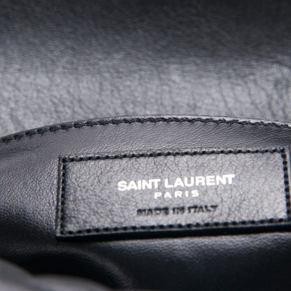 Saint Laurent Sheepskin Tri-Quilt Monogram Medium College Bag Black 7 of 8