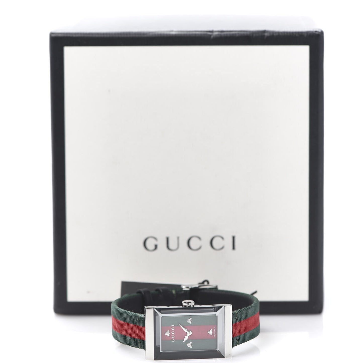 Stainless Steel Nylon Mother of Pearl 21mm Web G-Frame Quartz Watch Green