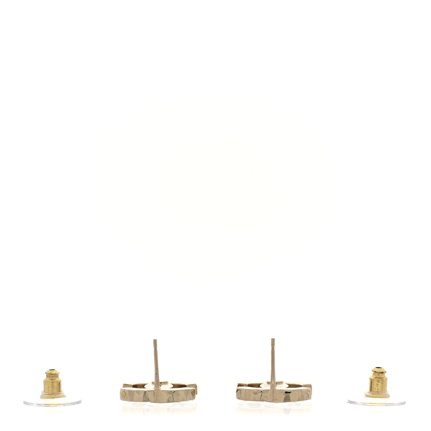Chanel Pearl Crystal CC Earrings Gold 3 of 5