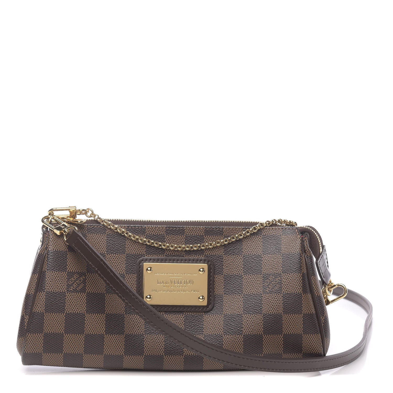 Louis Vuitton Damier Ebene Eva Clutch 1 of 10