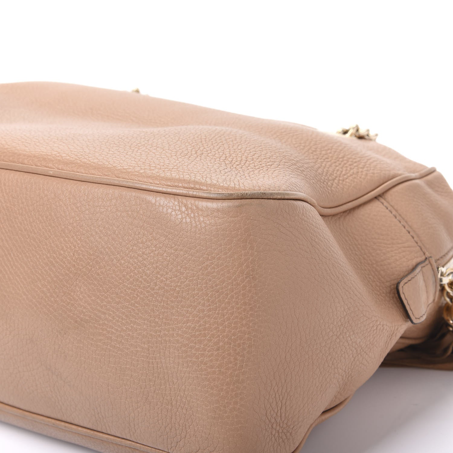 Gucci Pebbled Calfskin Medium Soho Bowler Camelia 8 of 17