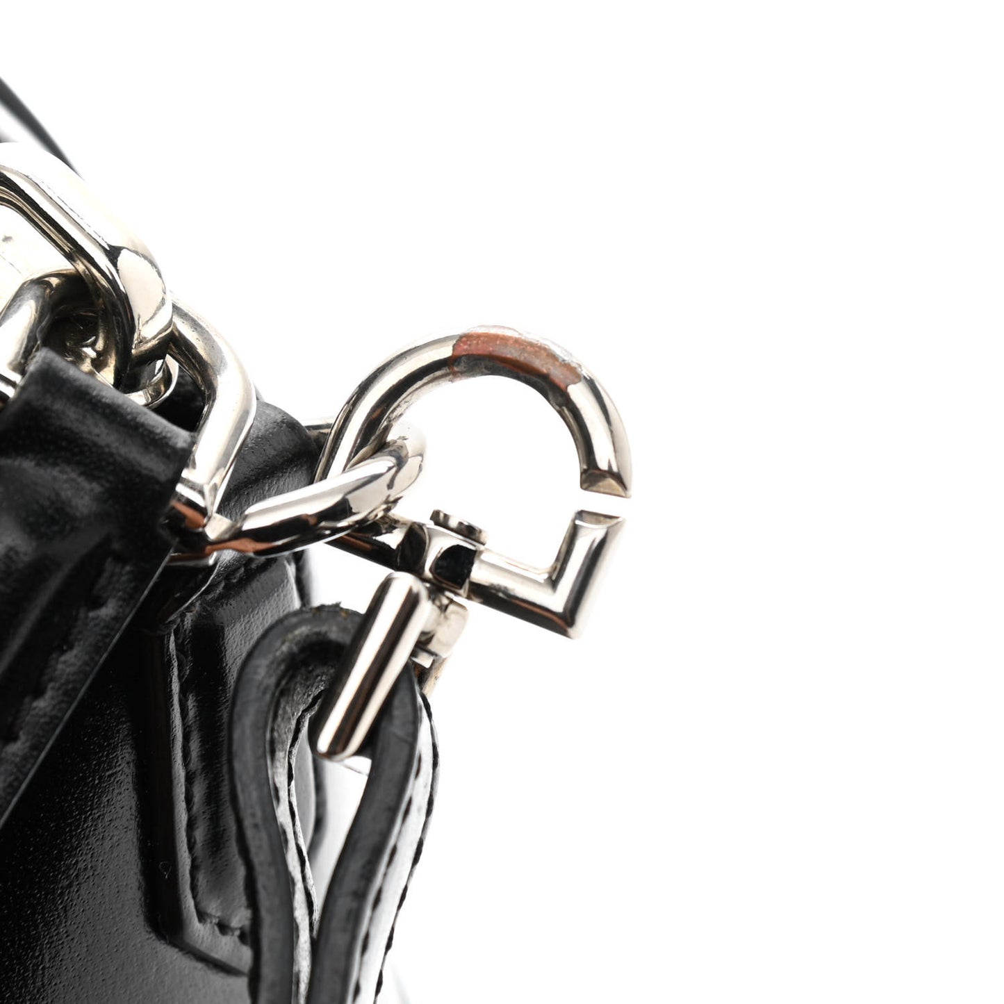 Shiny Lord Calfskin Mini Antigona Black